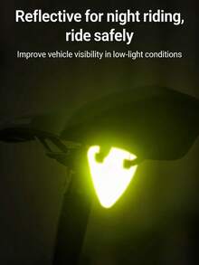 Juego de reflectante para bicicleta: luces de advertencia sin batería, brazaletes y bandas para las piernas ajustables adecuados para bicicletas de carretera y de montaña - incluye luces, brazaletes y bandas para las piernas - Pegatinas reflectantes - Ver 5