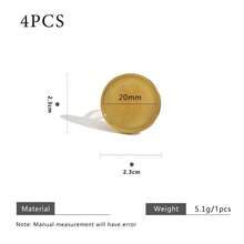 4pcs 304 Stainless Steel 18K Gold-Plated Multi-Style Adjustable Ring Tray Base DIY Charm Jewelry Making Accessories Women's Stainless Steel Jewellery Crafting Components - Ring Setting - View 22