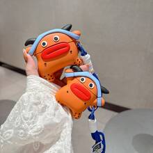 Funny Sausage Mouth Monster Silicone Protective Case With Strap, Compatible With Apple Pro/Pro2 - Multicolor - View 7