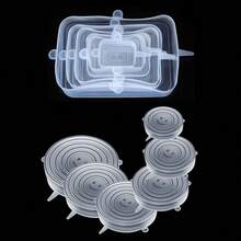 12 piezas Tapas de silicona extensibles - Juego de tapas de silicona para tazones - Cubiertas de sellado para preservación de alimentos, Utensilios de cocina de silicona - Multicolor - Ver 5