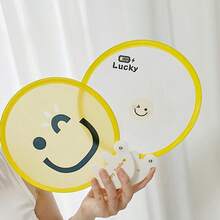 1pc Foldable Mini Round Fan, Summer Outdoor Cooling Accessory,Outdoor,Garden,Travel Essentials,Portable Essentials,Beach Essentials,Graduation Season,Commencement,Graduation Ceremony,Graduation Gift,Graduation Present,Graduation Gift,Graduation Present,Congrats Grad,Congratulations Graduate,Valedictorian,Finish School,Graduation Party,Outdoor Essentials,Travel Portable,Hiking Essentials,Camping Essentials,Portable Tools,Summer Essentials ,Summer Portable - A - View 6