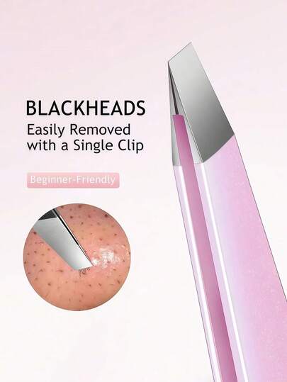 High Precision Ultra-Thin Flat-Tip Blackhead Eyebrow & Eyelash Tweezers, Stainless Steel Eyebrow & Eyelash Tweezers, Eyebrow Trimming Beauty Tool. Easy To Carry, Convenient To Store, Exquisite Packaging - Quality Choice For New Year, Party, And Gala Events.