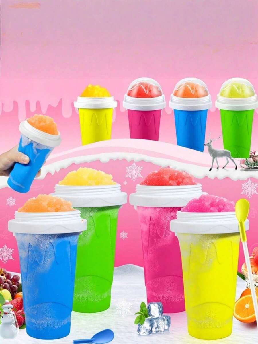 1 cốc ép sinh tố, cốc làm sữa lắc tự làm, cốc ép nước trái cây di động, cốc đá bào làm lạnh nhanh. - Nhiều màu - Xem 1