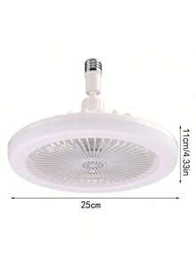 Modern Silent E27 LED Ceiling Fan With 3 Light Modes And Remote Control, 25cm Dimmable LED Light, 3 Wind Speeds, High Quality Materials. - 25cm - View 7
