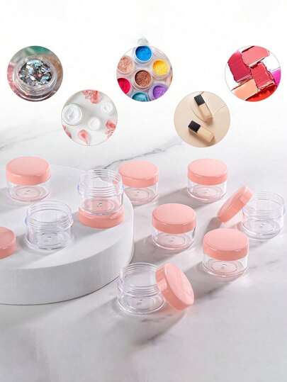 1/5/10/20pcs 5g Travel Bottle Set, Suitable For Home And Daily Use, Travel Essential, With Screw Cap Containers, Applicable For Beauty Products, Essential Oils, Shower Gel/Conditioner/Shampoo/Facial Cleanser/Hand Wash/Dish Soap/Lotion Etc.