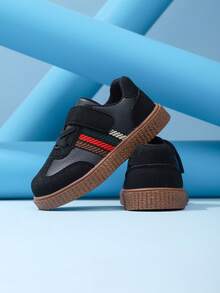 时尚休闲婴儿运动鞋，轻便舒适的男女童鞋 - 黑色 - 查看 5