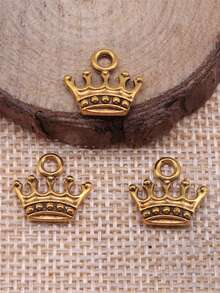 20个13x14毫米皇冠吊坠，适用于DIY珠宝制作，如项链、钥匙扣、手机链、手链等，手工工艺品制作配件 - 皇冠 - 查看 5