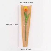 透明花束包装袋，牛皮纸花卉装饰袋 - 多色 - 查看 3