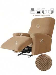 单人沙发套，防滑沙发保护套，家具罩，适用于卧室、办公室、客厅家居装饰 - 彩色 - 查看 14