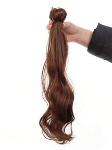 Tóc giả đuôi ngựa dài 16 inch, kiểu gợn sóng, màu nâu nhạt, có kẹp, thích hợp để sử dụng hàng ngày. - Nhiều màu - Xem 11