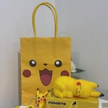 pokemon Handbag Cartoon Expression Dinosaur Gift Bag, Cute Cowhide Paper Candy Bag, Holiday Snack Bag - Multicolor - View 4