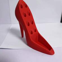 1pc Tall Decorative Storage Unit, High Heel Shoe Model Beauty Product Organizer - Multicolor - View 4