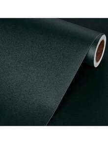 1卷深绿色自粘壁纸，尺寸为15.7英寸 x 39.3英寸/118.1英寸/196.8英寸，高品质耐油可移除乙烯基壁纸，适用于室内墙面、橱柜、浴室、厨房和家具装饰。 - 墨綠 - 查看 9