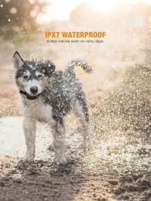 1pc Anti-Barking Collar With Shock & Vibration Dual Modes, Suitable For Small/Medium/Large Dogs, Pet Training Collar, Black - Black - View 1