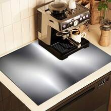 1pc 2D Induction Cooktop Cover, Non-Slip Mat, Suitable For Electric Stove, Induction Cooker, Stove Protector, Saves Kitchen Countertop Space, Perfect Home Accessory - Multicolor - View 8