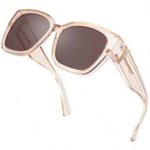 Kính râm phân cực kẹp cho nữ, kính râm cỡ lớn thiết kế thời trang với khả năng chống tia UV400, kính râm phong cách Bohemian, kính râm đi biển, phụ kiện đi biển cho nữ, kính râm thời trang, thanh lịch và đa năng, phù hợp cho các chuyến đi chơi gia đình, du lịch, kỳ nghỉ hè ở bãi biển, các hoạt động ngoài trời. - Nhiều màu - Xem 22