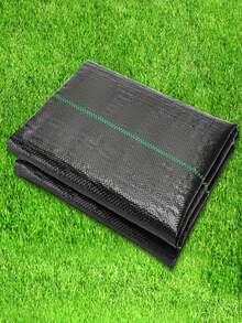 Geotextil antimalla para control, malla agrícola antimalla, tela de acolchado de invernadero permeable al agua - negro - Ver 4