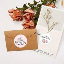 Custom Mother's Day Heart Pattern Sticker Design, Perfect For Mother's Day Gifts To Mothers Or Female Elders - Expressing Gratitude And Blessings Stickers, Wedding Stickers, Packaging Stickers, Envelope Stickers, Box Stickers, Bottle Cap Stickers, Gift Stickers, Souvenirs Stickers, Phone Stickers, Stationery Stickers - Mother's Day Stickers - View 7