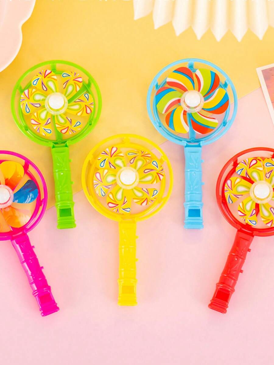 Sifflet et moulin à vent colorés, convenant pour les fêtes et les collectionneurs. Petit cadeau de jouet sifflet et moulin à vent pour le rachat de points de récompense - Multicolore - Voir 1