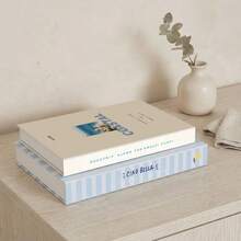 2pcs Set Holiday Style Decorative Books, Used To Enhance Coffee Table, Fireplace, Desk Or Living Room Bedroom Atmosphere Decor Effect, Beautiful Faux Books, Modern Home Decor Fake Books, Holiday Decoration Props - 2pcs - View 2