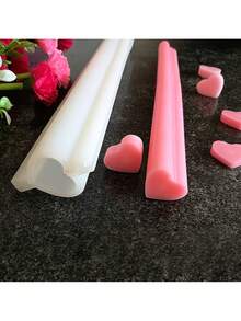 1 set silikonrör för tvålform, inkluderar hjärta, runda och andra former, handgjord tvålform - A - Visa 5