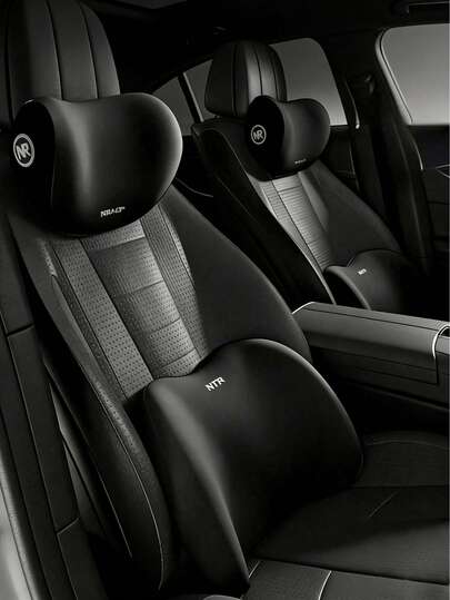 1个汽车头枕，颈部支撑垫，汽车座椅腰部支撑枕