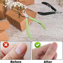 Professional Nail Scissors Plier Stainless Steel Cuticle Nipper Dead Skin Remover Toenail Clipper Manicure Tools - White - View 3