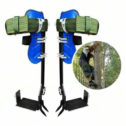 Adjustable Camping Belt Set With 2 Gears, Lanyard Rope, And Tree Climbing Spikes