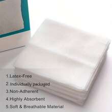 30 pezzi Garze 7,62x7,62cm, confezionate singolarmente, adatte per medicazioni, altamente assorbenti, in morbido tessuto non tessuto, confezione piccola e portatile, utilizzabili come ricarica per kit di pronto soccorso - Visualizzare 7