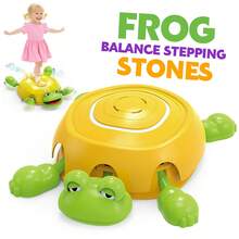 Frog Balancing Stone Game Set, Includes 1 Frog Balancing Stone, 4 Colored Balancing Stones, And 1 Game Spinner With Lights And Sounds, Silicone Non-Slip Base, Suitable For Indoor And Outdoor, Children's Sensory Toy, Develops Balance Ability, Perfect Birthday And Holiday Gift - Multicolor - View 5