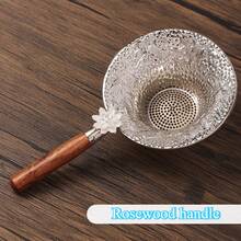 Rosewood & Ebony Wood Tea Infuser, Tea Filter, Tea Separator, Tea Strainer, Tea Accessories, Tea Brewing Tool - Multicolor - View 9
