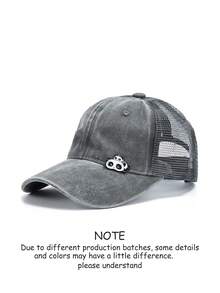 1pc Letter Slogan Street Style Embroidery Print UV Protection Sports Baseball Cap, Unisex Casual Everyday Wear - B - View 33