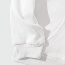 Casaco Moletom Canguru Com Bolso Estampado Lindo Ser Catolico Religioso Envio Rapido - Branco - Visão 3