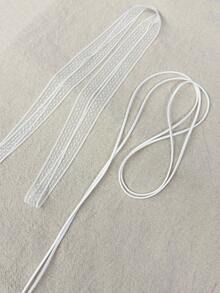 原创设计飘逸蕾丝长款丝带颈链，百搭女性美感项链 - 蕾絲波點 - 查看 7