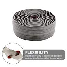 1pc Self-Adhesive Floor Transition Strip, Laminate Floor Gap Cover, Threshold Trim, Cuttable Flat Divider, For Connecting Gaps And Doorway Transitions - C - View 7