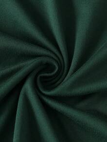 Camiseta de manga corta de verano con estampado de leopardo y gráfico de letras para mujer de talla grande, de uso casual diario - Verde Oscuro - Ver 6