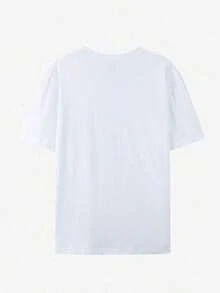 Disney Genuine Authorization, Fun Mickey Mouse Pattern Printing Ladies 100% Cotton T-Shirt-Printing, Breathable Light Fabric, Regular Round Neck Summer Street Casual Shirt, Disney Shirt, Pattern And Text Closely Combined, Full Of Fun And Memory. - White - View 2