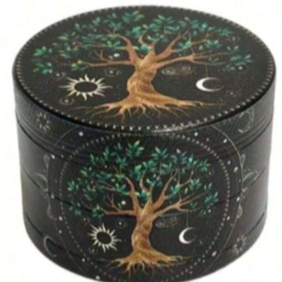 1pc Cartoon Cat 4-Layer Zinc Alloy Spice Grinder, Suitable For Kitchen And Gifts, Spice Grinder - Multicolor - View 1