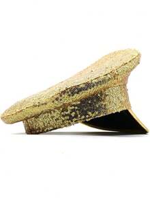 1顶男女通用亮片海军帽，军帽，节日迪斯科派对军官帽，水手帽 - 多色 - 查看 9