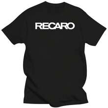 Recaro Aircraft Seating Logo Men Fashion Graphic Tee T-Shirt Women T Shirt High-Quality And High-End Brand - 黑色 - 查看 1