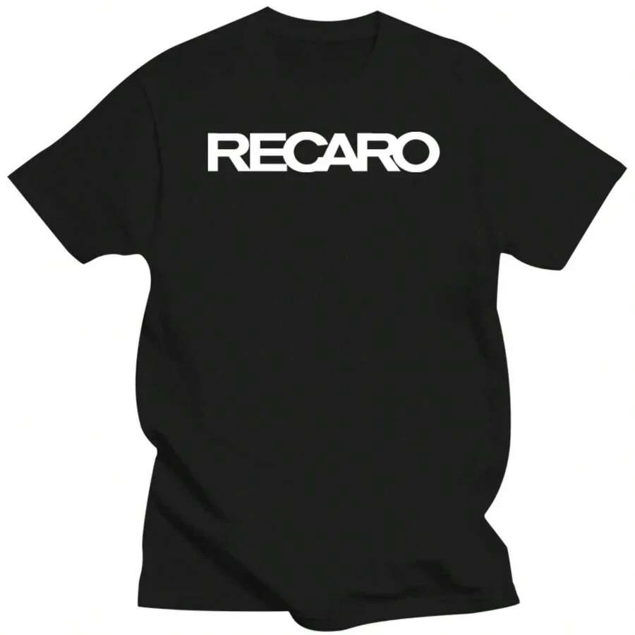 Recaro Aircraft Seating Logo Men Fashion Graphic Tee T-Shirt Women T Shirt High-Quality And High-End Brand - 黑色 - 查看 1