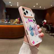 Custodia per telefono Disney Lilo & Stitch, design a tema "Amore" con Stitch e Angel in posa romantica, trasparente, antiurto e magnetica, per iPhone 17/17 Pro/17 Pro Max/17 Air/16/15/14/13/12/11/Serie X, Custodia iPhone 17 Pro Max, Custodia iPhone 17 Pro, Custodia iPhone 17, Regalini di Natale, Per la fidanzata, La prescelta, Moda autunnale anticipata
