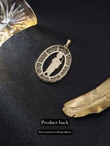 1件装防褪色男士嘻哈圣犹大吊坠项链，基督教信仰，适合日常佩戴、送礼、派对、祈祷、复活节等场合。 - 聖裘德 - 查看 6