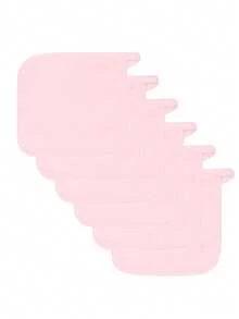 3/6/12 piezas Almohadillas reutilizables para desmaquillaje con diseño de ribete, toallitas desmaquillantes lavables - Multicolor - Ver 5