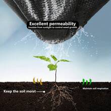 1 Piece Of Highly Breathable Barrier Fabric, Suitable For Agricultural Covering, Lawn And Garden Weeding, Effectively Inhibits Growth. - A - View 4