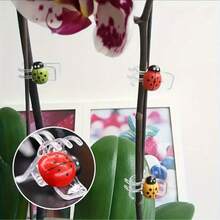 10pcs Ladybug Orchid Clips, Multipurpose Clips For Plant Support - Suitable For Climbing Plants, Orchids And Vines, Gardening Decor - Ladybug Clip - View 6