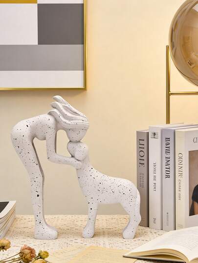 1件狗狗雕塑，家居装饰，可爱狗狗雕像，适用于办公室、客厅、卧室、家中，宠物爱好者纪念礼物