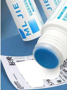 1 pieza Borrador de papel térmico - Removedor de etiquetas de envío, adecuado para etiquetas y pegatinas de mensajería, borrador de tinta térmica, protege la privacidad del paquete y la caja, solución de eliminación de tinta fácil de usar, aplicable para el hogar, la oficina, el almacén y la logística, color y estilo aleatorios, artículo de papelería práctico esencial para el trabajo diario y el regreso a la escuela - Talla única - Ver 3