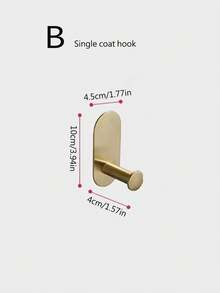 1个免钻孔不锈钢毛巾环，椭圆形毛巾架，浴室壁挂式毛巾架套装 - 查看 17