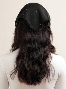 1件装女士时尚水钻装饰沙滩/度假发带 - 黑色 - 查看 3